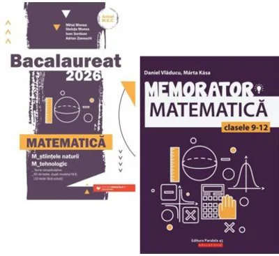 Pachet Bacalaureat 2024 Matematica M-stiintele-naturii si M-tehnologic