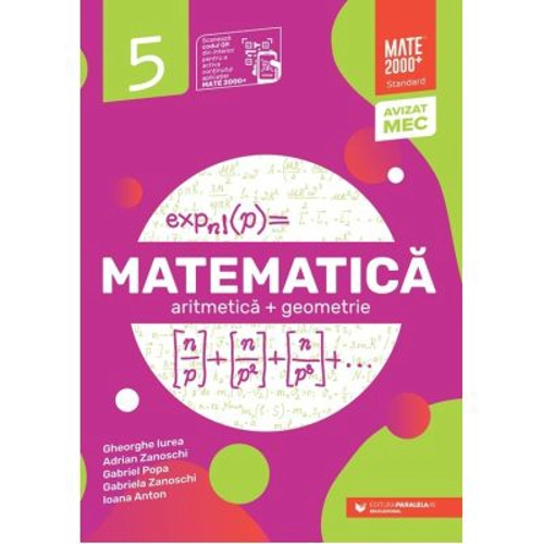 Matematica. Aritmetica, geometrie. Clasa a 5-a. 2024 Standard
