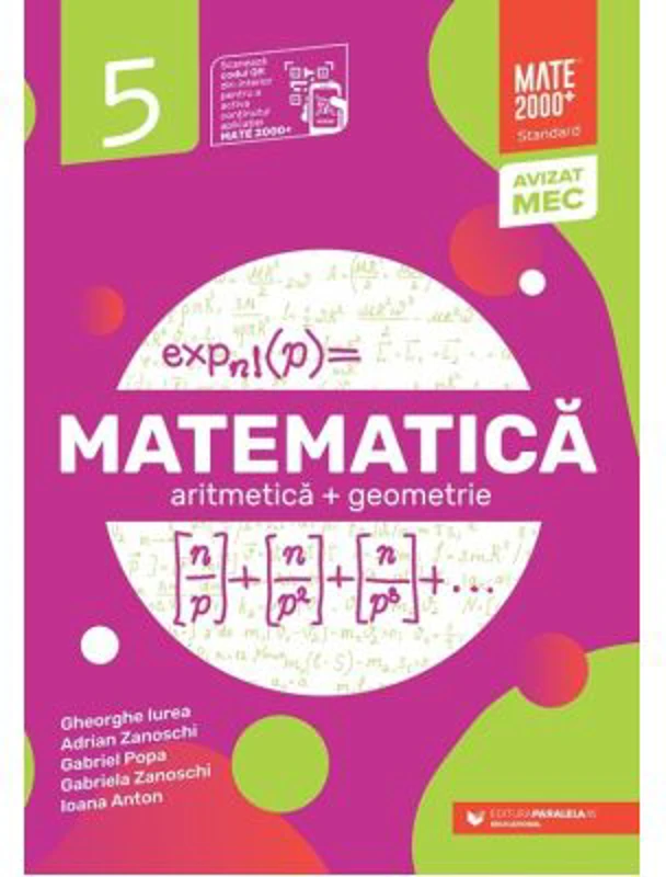 Matematica. Aritmetica, geometrie. Clasa a 5-a. 2024 Standard
