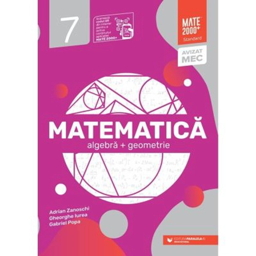 Matematica. Algebra, geometrie. Clasa a 7-a. 2024 Standard