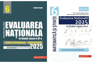Pachet Evaluarea Nationala 2025 la finalul clasei a 6-a, Romana si Matematica
