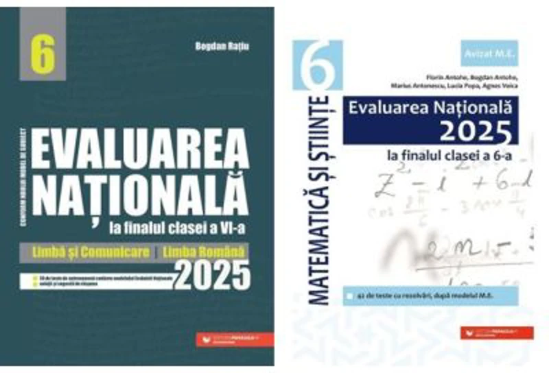 Pachet Evaluarea Nationala 2025 la finalul clasei a 6-a, Romana si Matematica