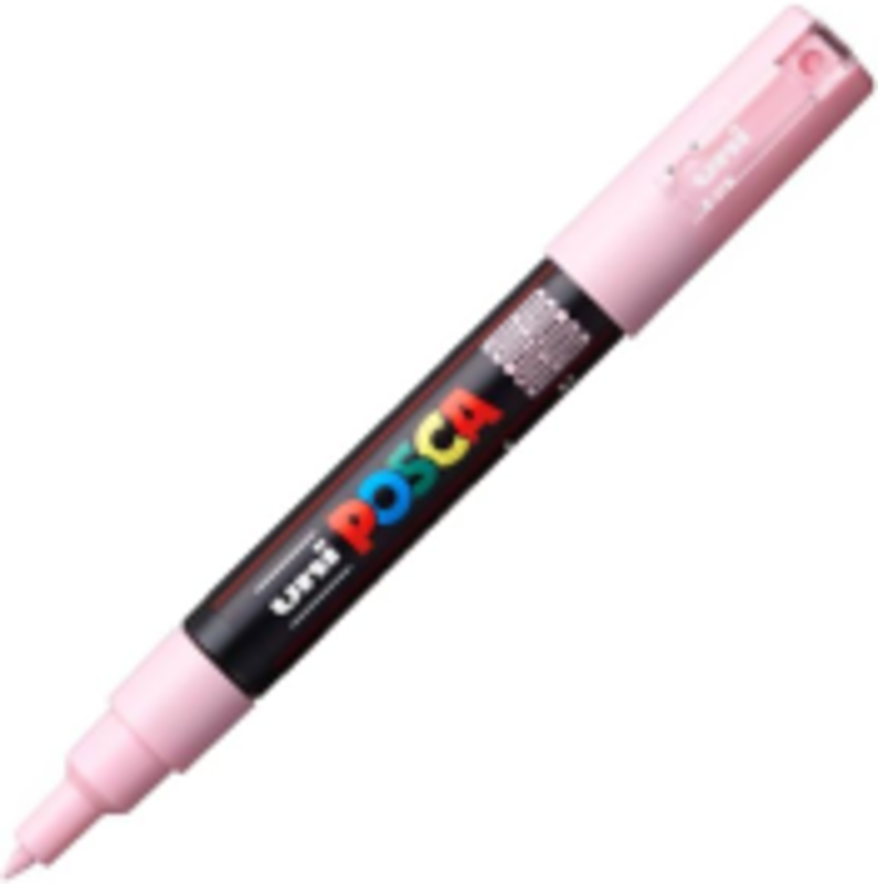 Marker UNI PC-1M 0. 7 mm, roz deschis, Posca