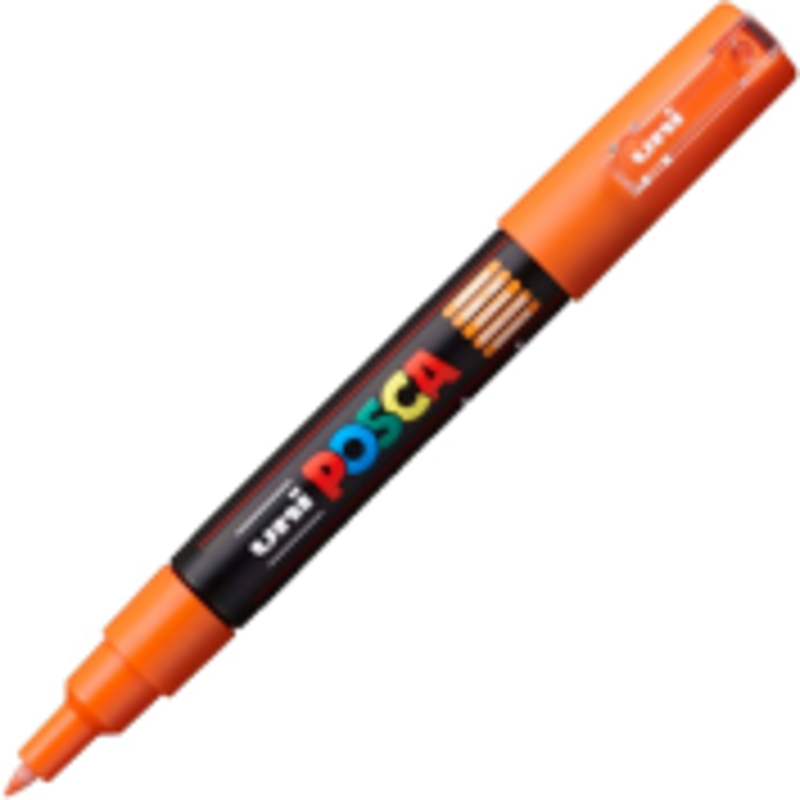 Marker UNI PC-1M 0. 7 mm, portocaliu inchis, Posca