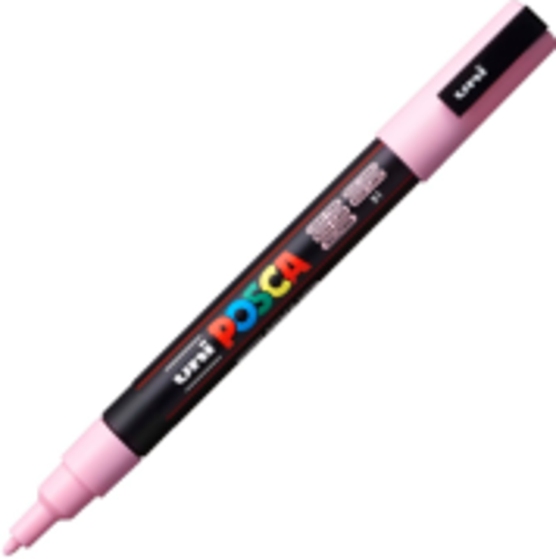 Marker UNI PC-3M 0. 9-1. 3 mm, roz deschis, Posca