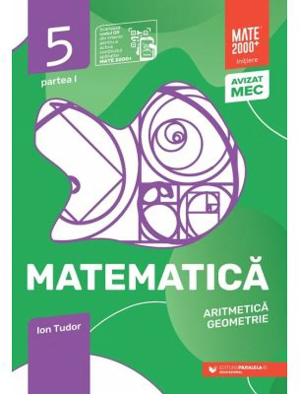 Matematica. Aritmetica, Algebra, Geometrie. 2024 Caiet de lucru. Clasa a 5-a. Initiere. Partea I