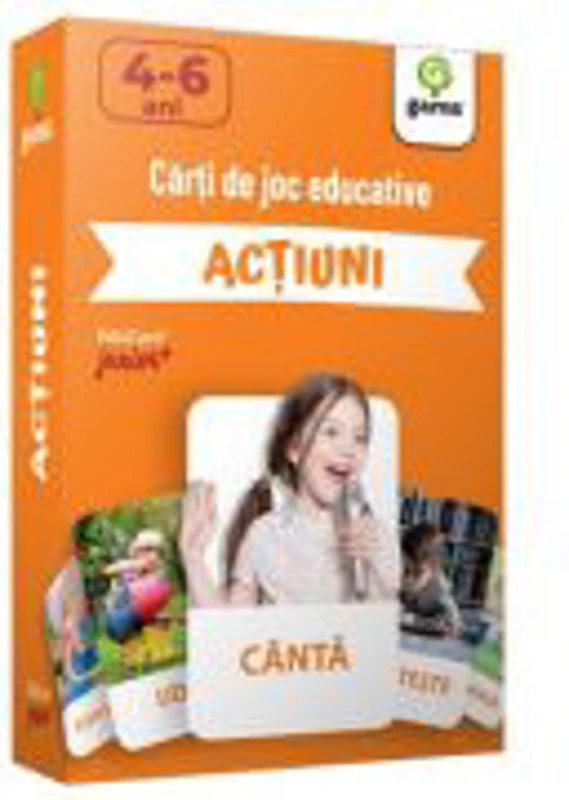 Invata... ACTIUNI. Carti de joc educative Junior Plus