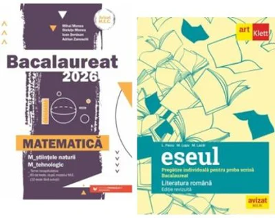 Pachet Bacalaureat 2024 Eseul. Literatura Romana si Matematica M-stiintele-naturii si M-tehnologic