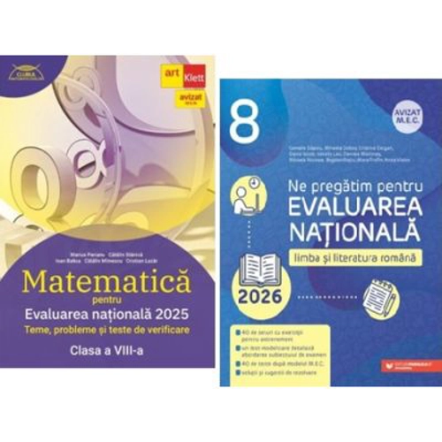 Pachet Evaluarea Nationala 2024: Matematica si Limba si literatura romana