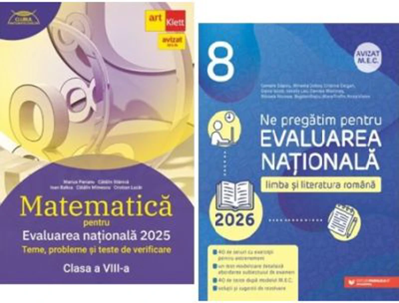 Pachet Evaluarea Nationala 2024: Matematica si Limba si literatura romana