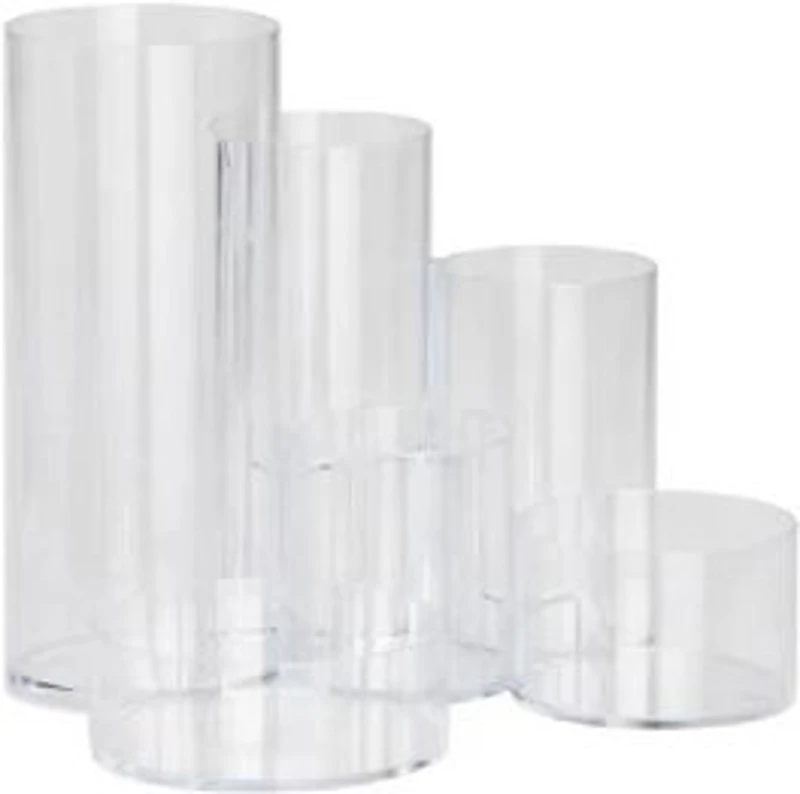 Suport instrumente de scris Maul, 6 compartimente, transparent