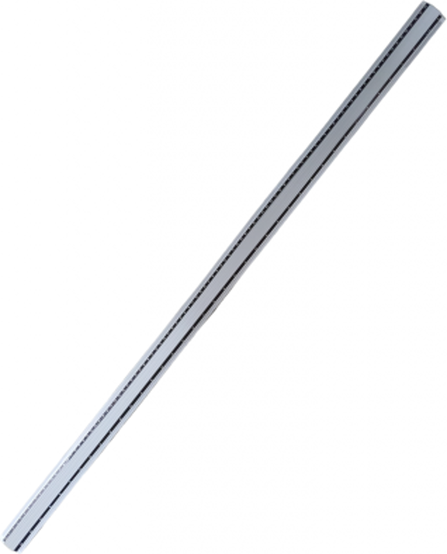 Rigla Office Cover, 100cm, aluminiu