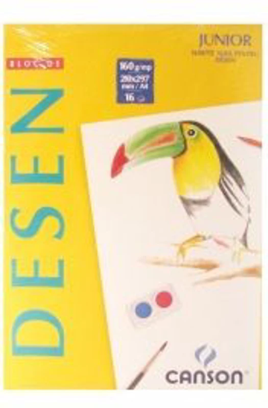 Bloc de desen A4 Canson, 16 file, 160g/mp