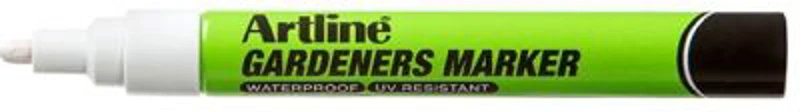 Marker ARTLINE, pentru gradinari, corp plastic, varf rotund 2.3mm - alb