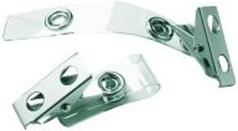 Clips metalic pentru ecuson, 25 bucati/cutie