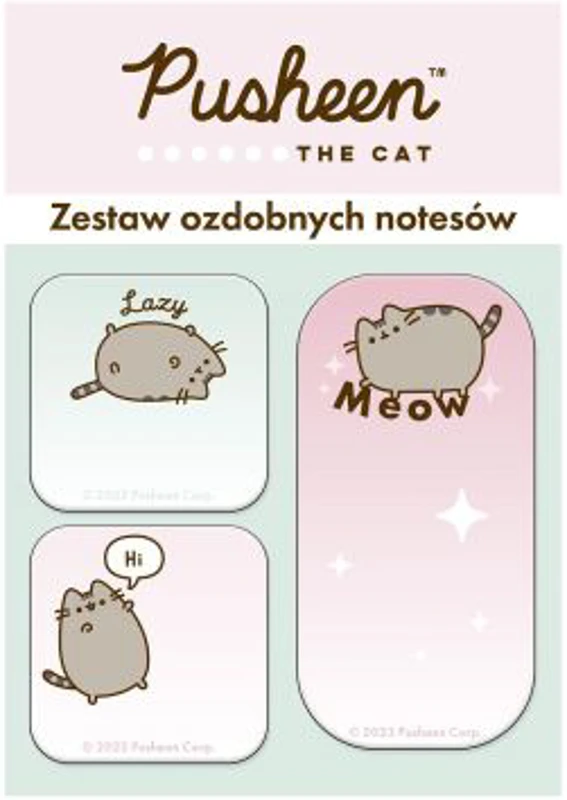 Set 3 notite adezive Majewski, Pusheen