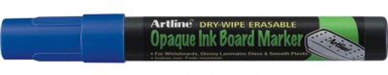 Marker cu cerneala opaca, ARTLINE, pentru table de scris, varf 2. 0mm - albastru