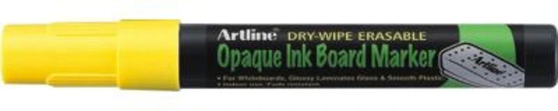 Marker cu cerneala opaca, ARTLINE, pentru table de scris, varf 2. 0mm - galben fluorescent