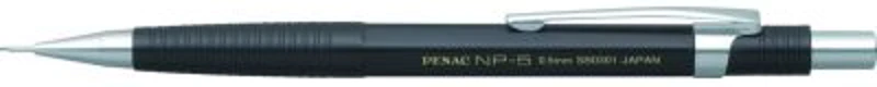 Creion mecanic profesional PENAC NP-5, 0.5mm, con metalic, varf cilindric fix - corp negru