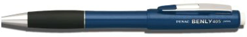 Creion mecanic PENAC Benly 407, 0.7mm, varf si accesorii metalice, radiera retractabila, bleumarin