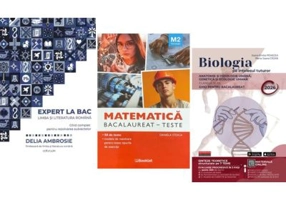 Pachet Bacalaureat 2026. Ghid complet Limba si literatura romana, Matematica M2 Tehnologic. Teste si Biologia pe intelesul tuturor Clasele 11-12 - Del