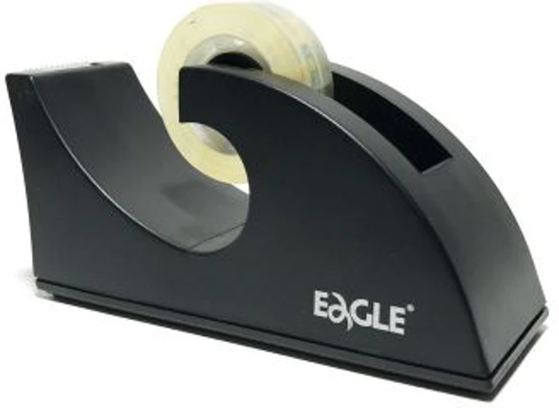 Dispenser birou Eagle 895, pentru banda adeziva, negru, plastic