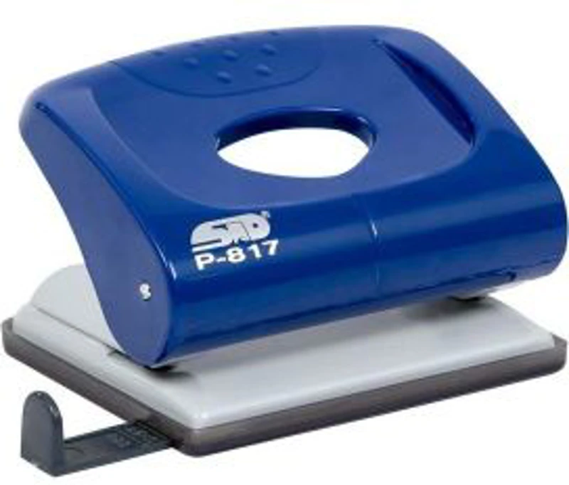 Perforator STD P-817, 20 coli, plastic, albastru/violet
