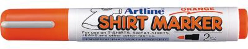 T-Shirt marker ARTLINE, corp plastic, varf rotund 2.0mm - portocaliu pastel