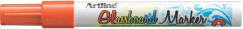 Marker pentru tabla de sticla ARTLINE Glassboard, varf rotund 2. 0mm - portocaliu fluorescent