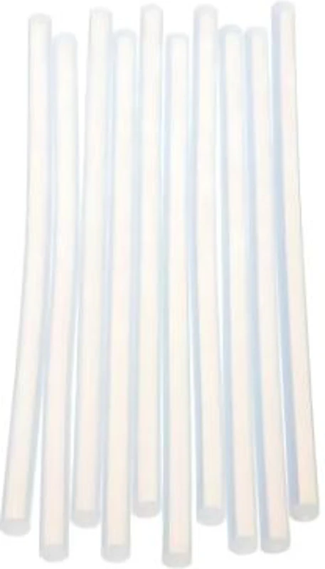 Baton silicon Colorarte, lipire la cald, 11mm x 30cm, alb, transparent, set 10 buc