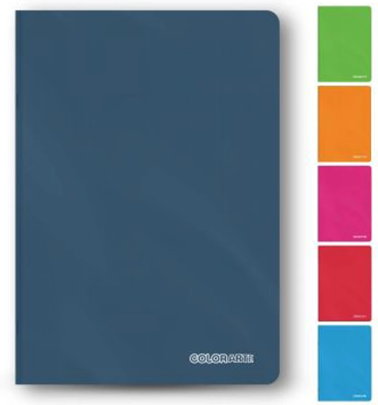 Caiet scolar A4 Colorarte, 100 file, matematica, colturi rotunjite, coperta plastic 230microni, 70g/mp