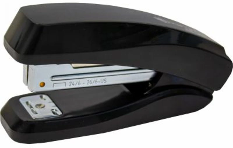 Capsator Kangaro Executive ES-35P, 24/6 - 26/6, 15 coli, 48mm, plastic, negru, blister