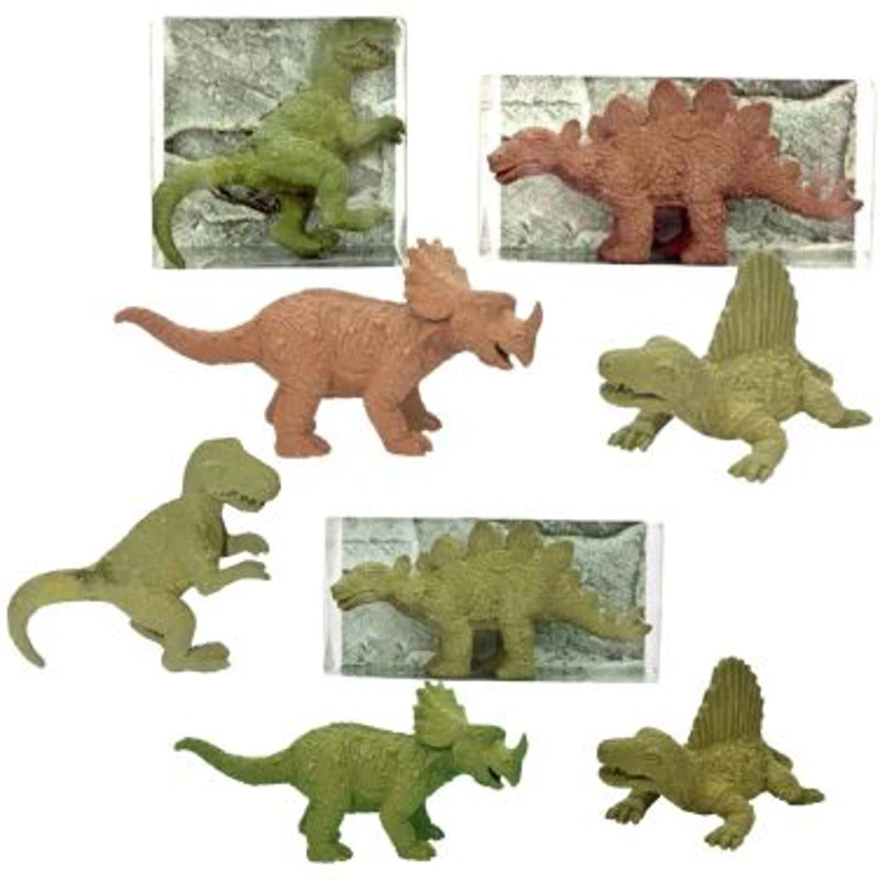 Radiera dinozaur, 8 modele, 2 culori, Trendhaus CH31152