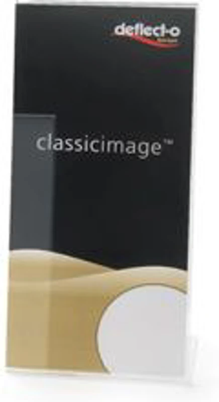 Display prezentare Deflecto RI98201 SSPT411, 1/3 A4, portret, forma L, plastic