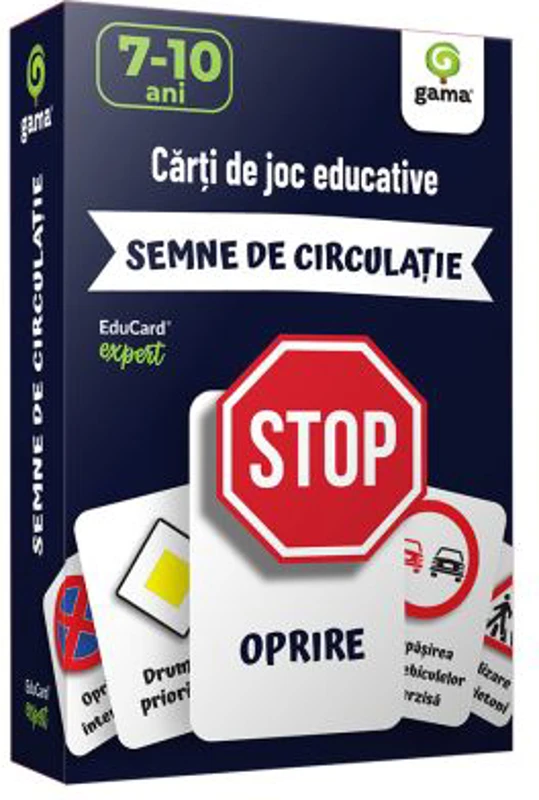 Invata... SEMNE DE CIRCULATIE. Carti de joc educative Junior Plus