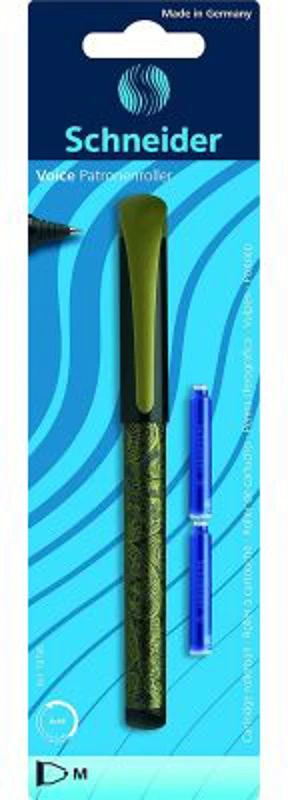 Roller cu cartus SCHNEIDER Voice, + 2 rezerve cerneala/blister