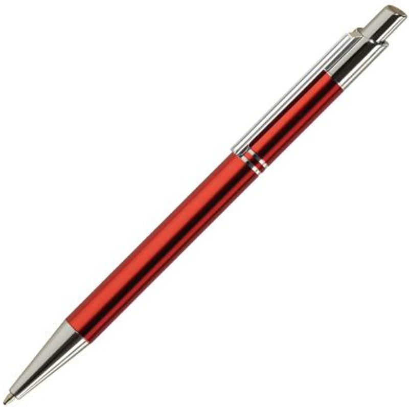 Pix cu bila Office-Cover Tiko, 1. 0mm, cu mecanism, pentru personalizare, corp metalic, rosu