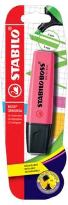 Textmarker Stabilo Boss Original, roz, blister