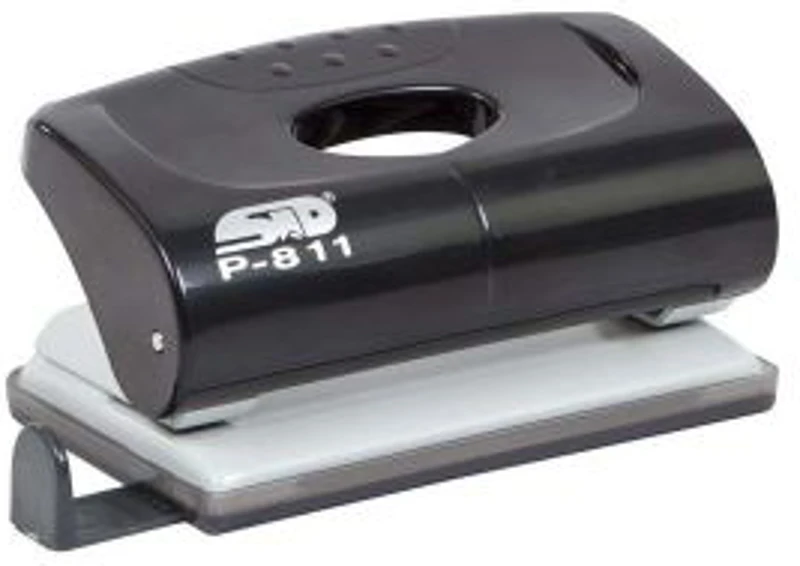 Perforator STD P-811, 10 coli, plastic, negru