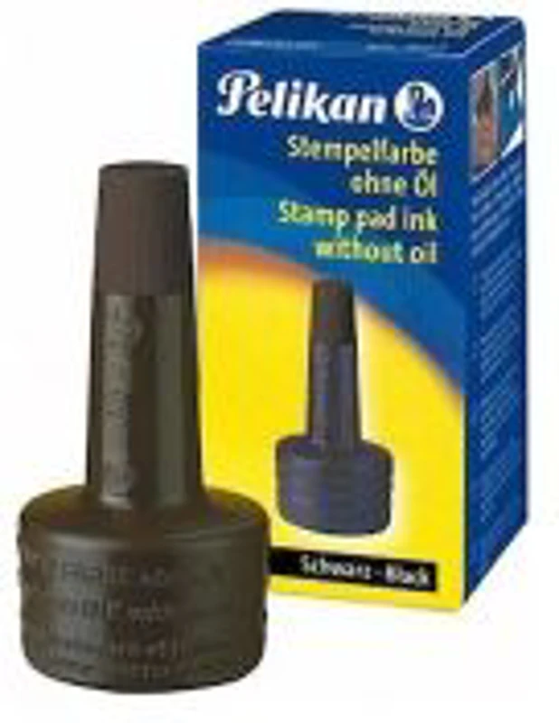 Tus stampila Pelikan, neuleios, negru, 28ml, cu picurator