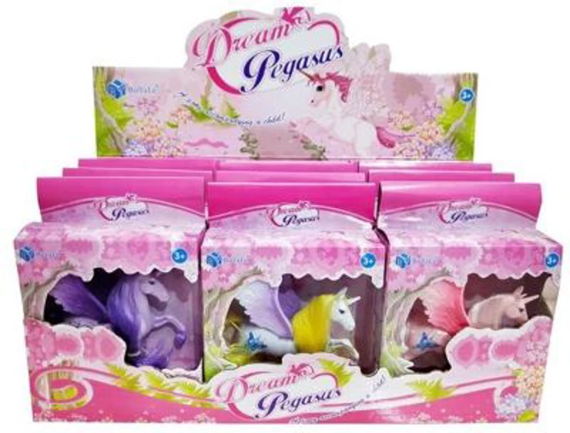 Figurina - unicorn cu aripi si accesorii, 11cm, diverse modele, 3+ ani, MegaCreative, 413422