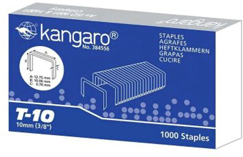 Capse Kangaro T-10, 10mm, pentru Tacker TP-10, TS-610, TS-13H