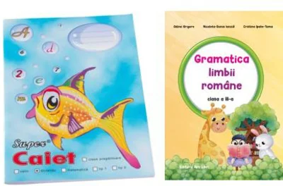 Pachet Caiet Pestisor dictando A5, 48 file, Casa Tipografica si Gramatica limbii romane. Auxiliar clasa a 3-a - Adina Grigore