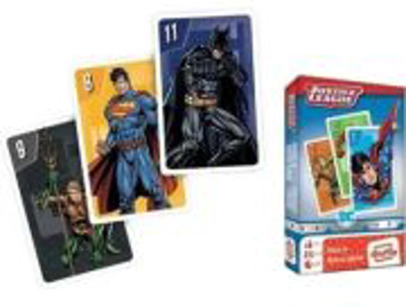 Set de jocuri de carti 2 in 1, Black Peter si Memo Game, Justice League