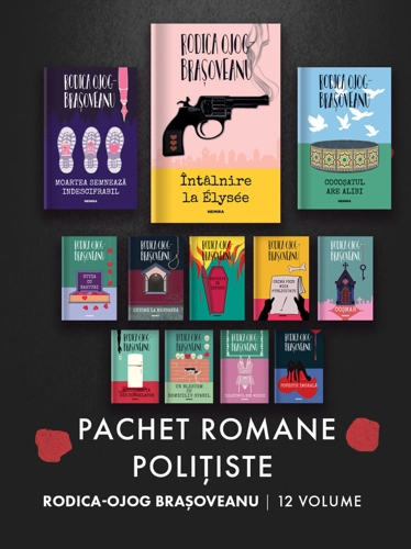 Pachet Romane polițiste Rodica-Ojog Brașoveanu 12 vol.
