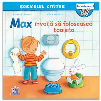Max invata sa foloseasca toaleta