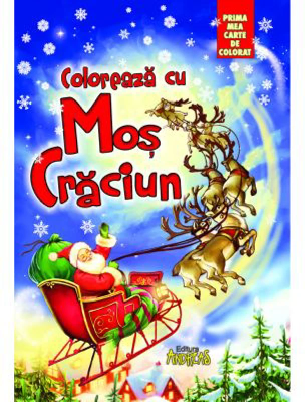 Coloreaza cu Mos Craciun