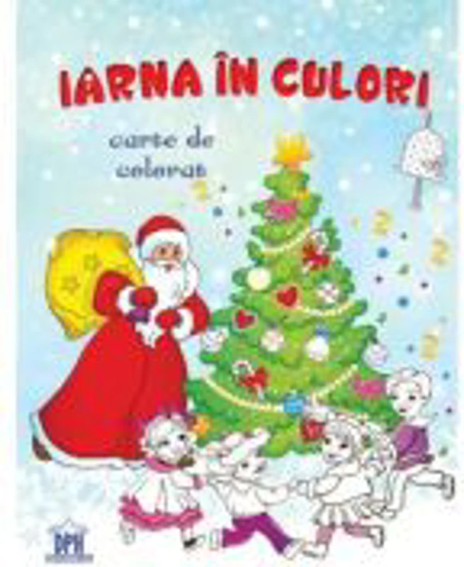 Iarna in culori. Carte de colorat