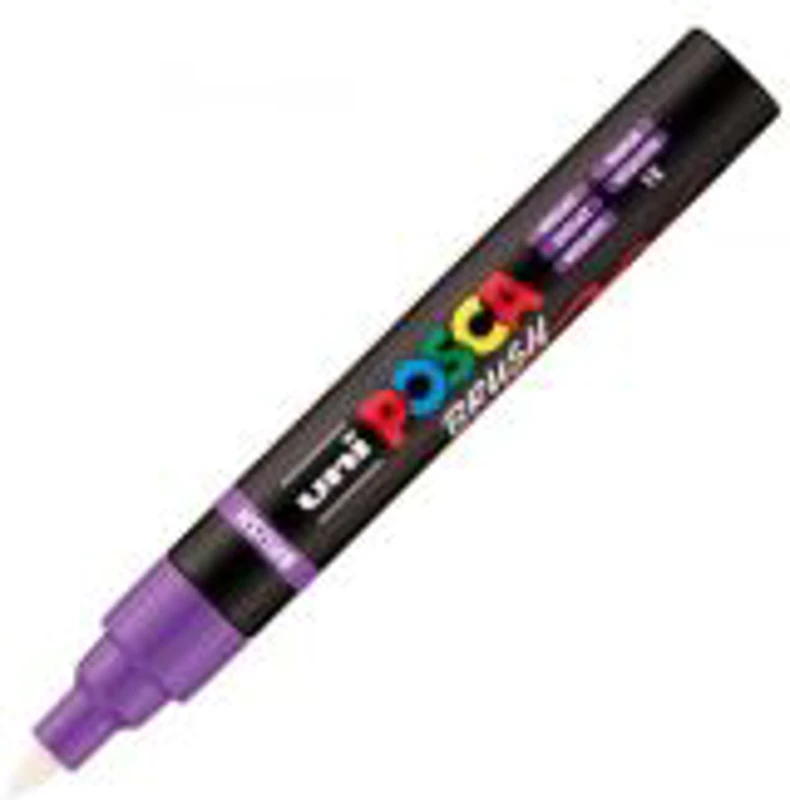 Marker UNI PC-5BR, varf pensula, 1-4 mm, violet, Posca (M1611)