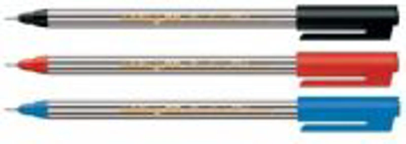 Liner Edding 89, 0. 3 mm, 3 buc/set (rosu, negru, albastru) ED893000